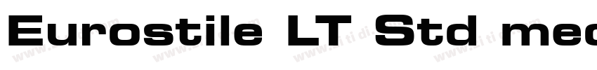 Eurostile LT Std med字体转换